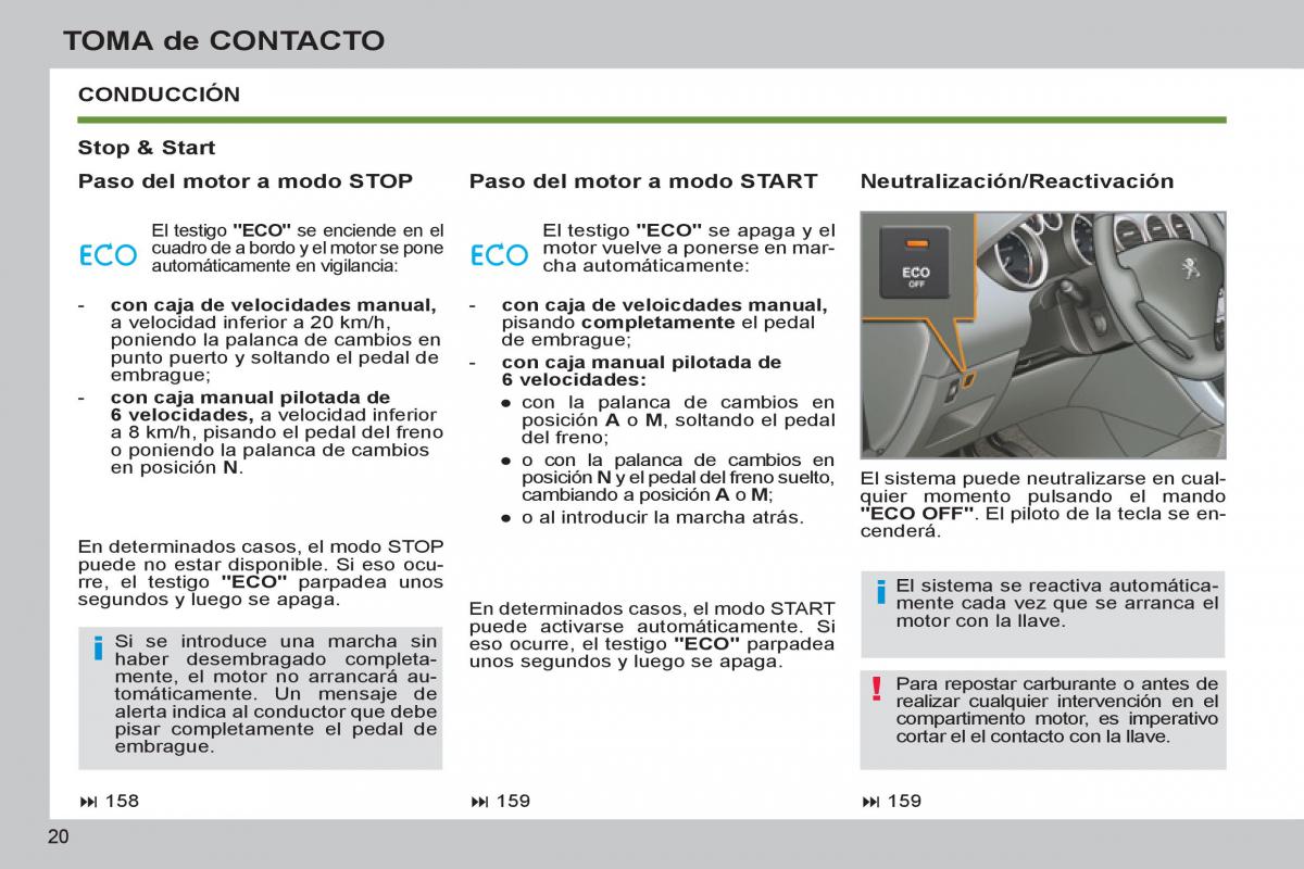 Peugeot 308 SW I 1 manual del propietario / page 22