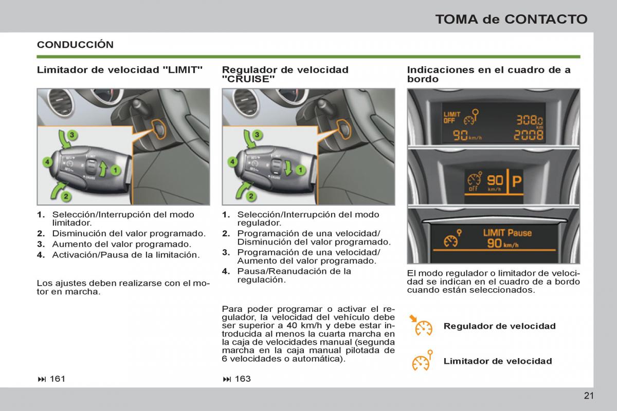 Peugeot 308 SW I 1 manual del propietario / page 23