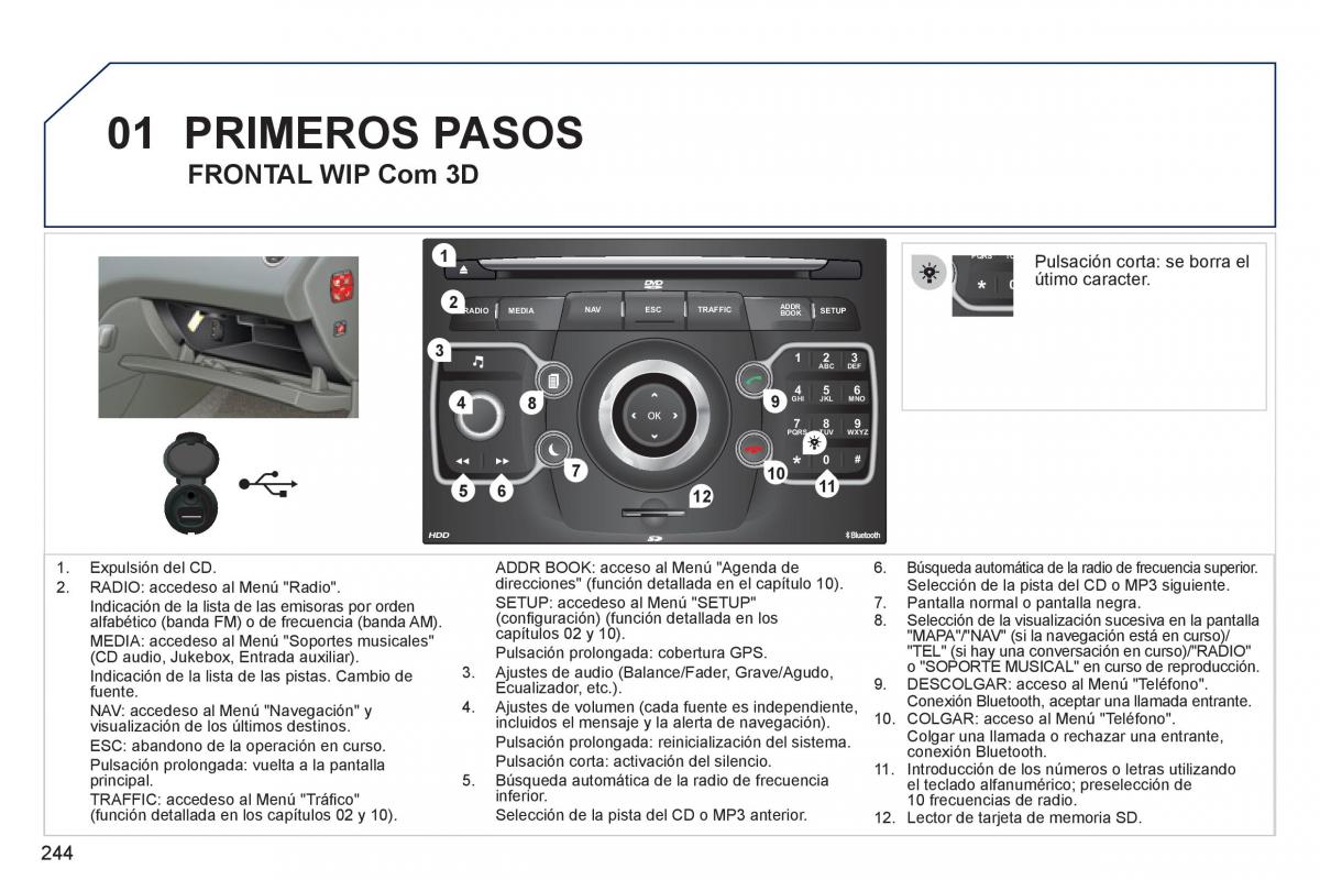 Peugeot 308 SW I 1 manual del propietario / page 246