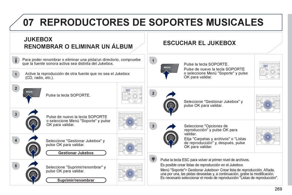 Peugeot 308 SW I 1 manual del propietario / page 271