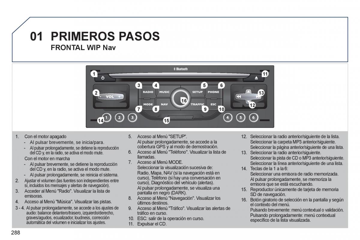 Peugeot 308 SW I 1 manual del propietario / page 290