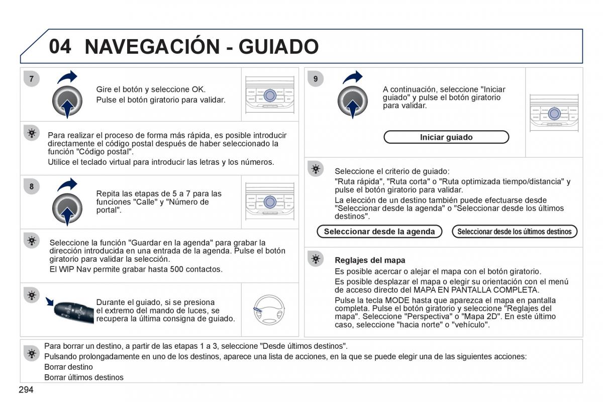 Peugeot 308 SW I 1 manual del propietario / page 296