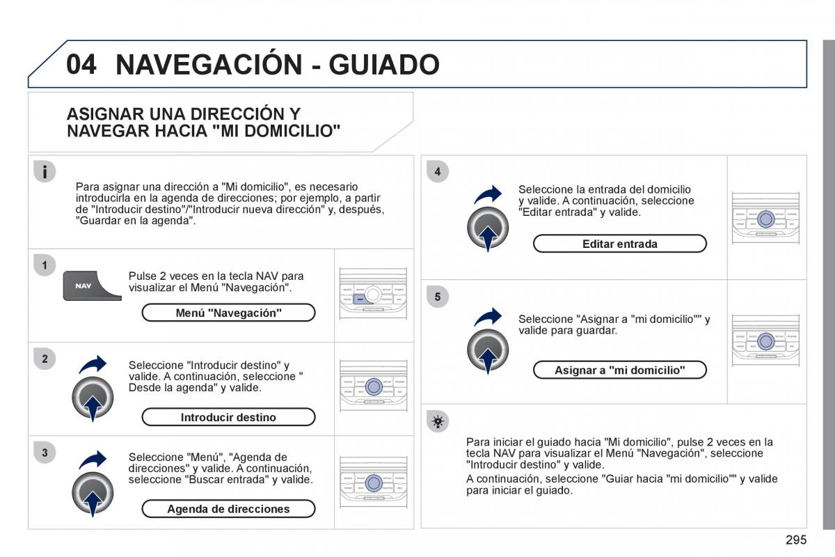 Peugeot 308 SW I 1 manual del propietario / page 297