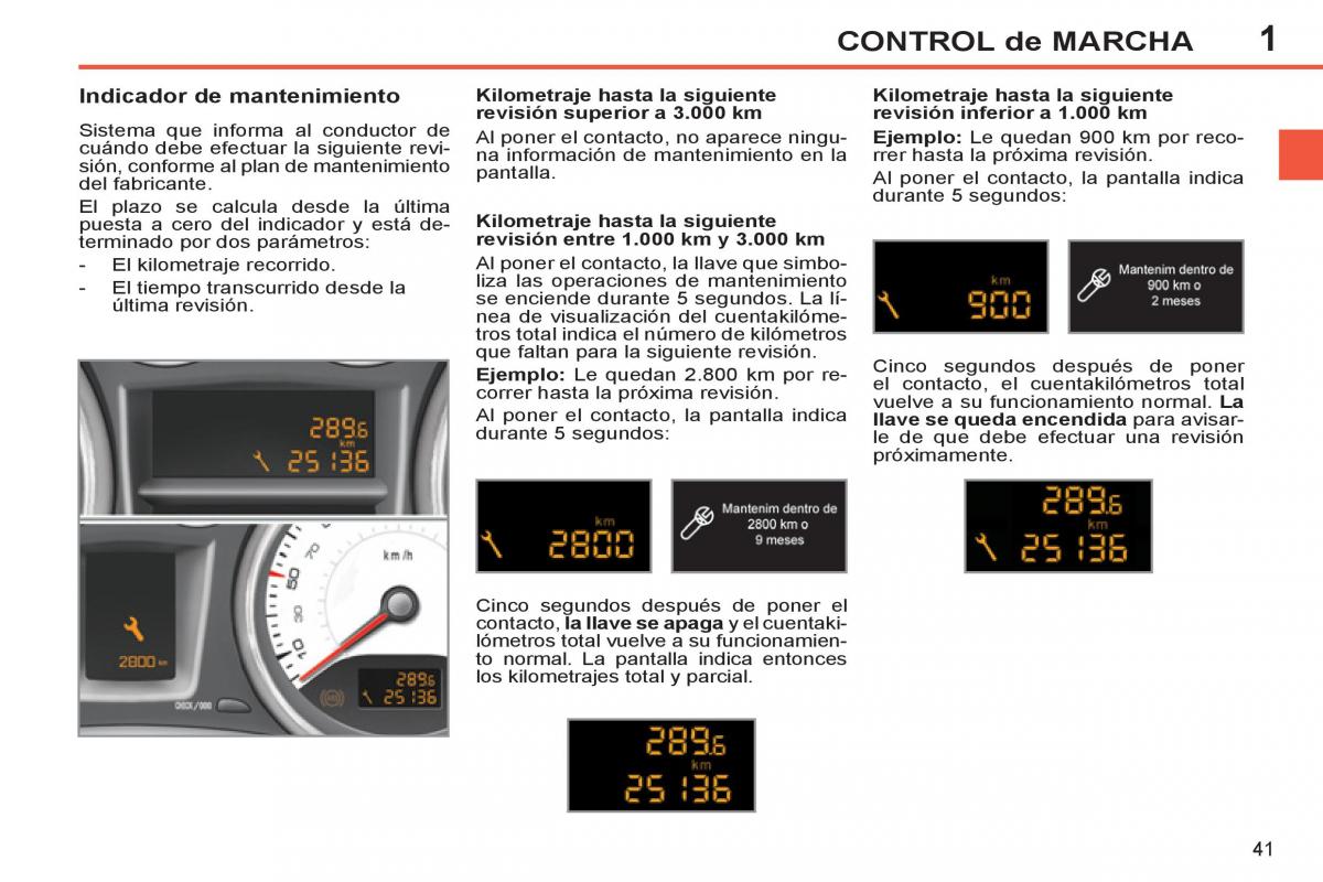 Peugeot 308 SW I 1 manual del propietario / page 43