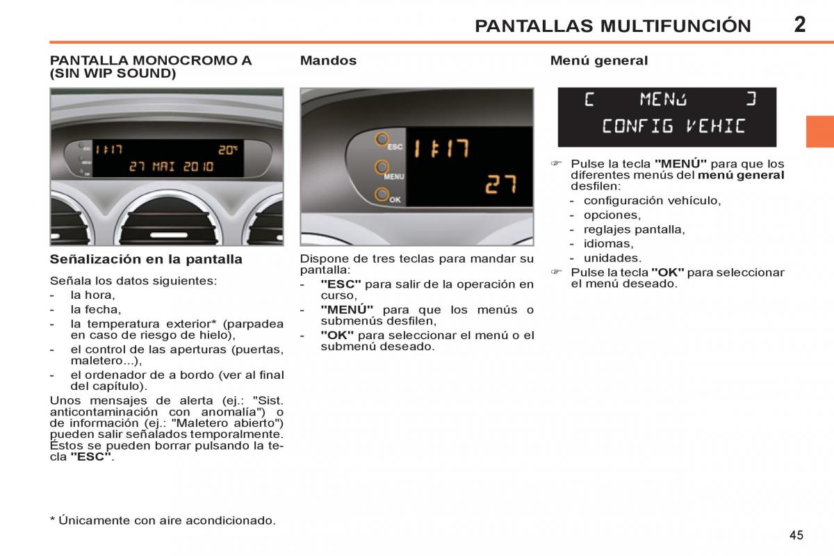 Peugeot 308 SW I 1 manual del propietario / page 47