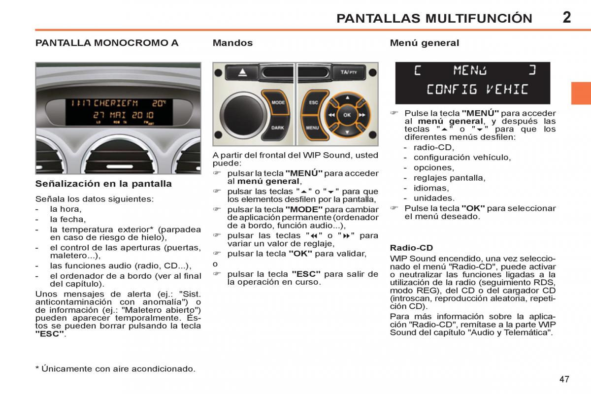 Peugeot 308 SW I 1 manual del propietario / page 49