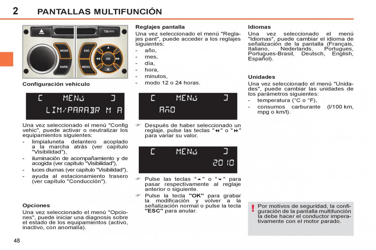 Peugeot 308 SW I 1 manual del propietario / page 50