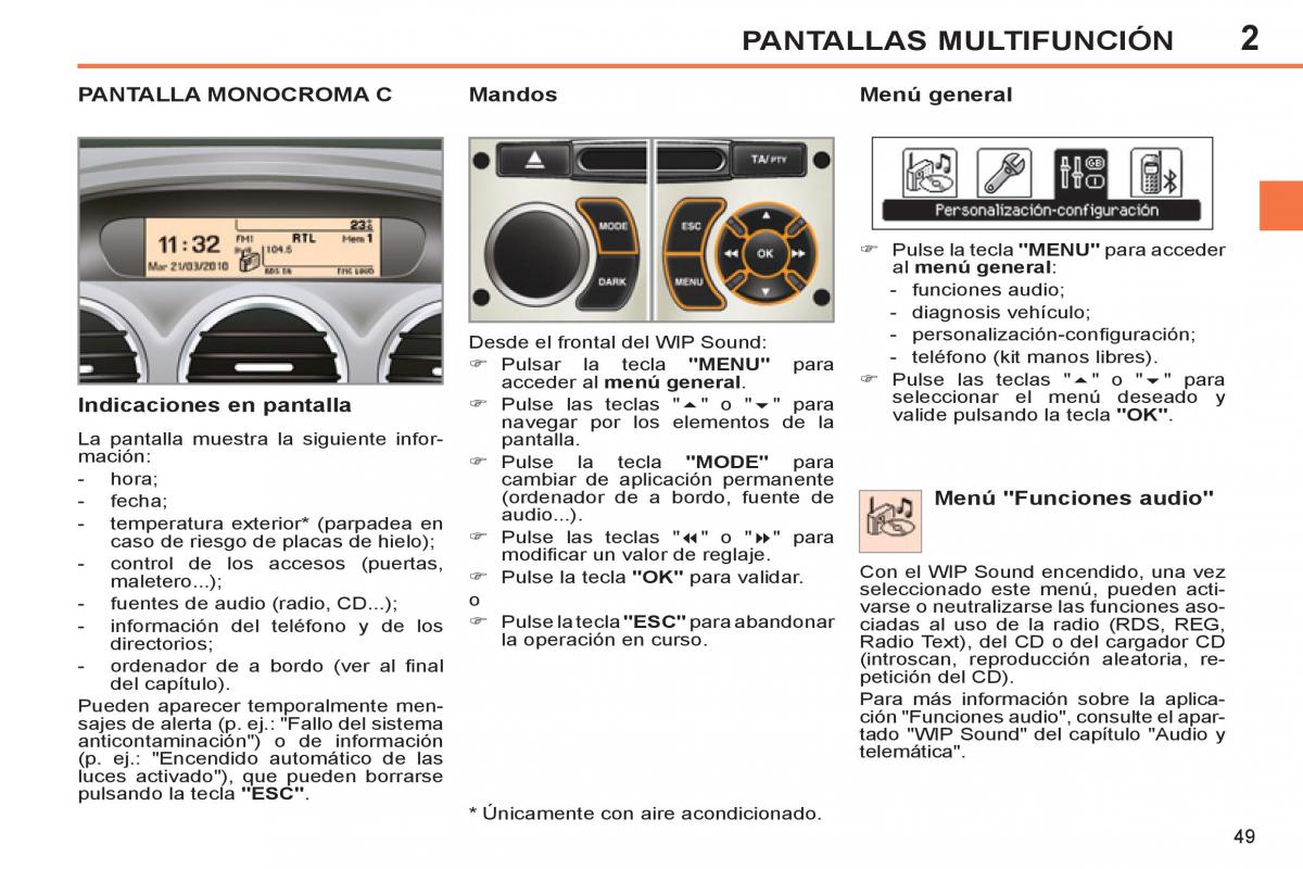 Peugeot 308 SW I 1 manual del propietario / page 51