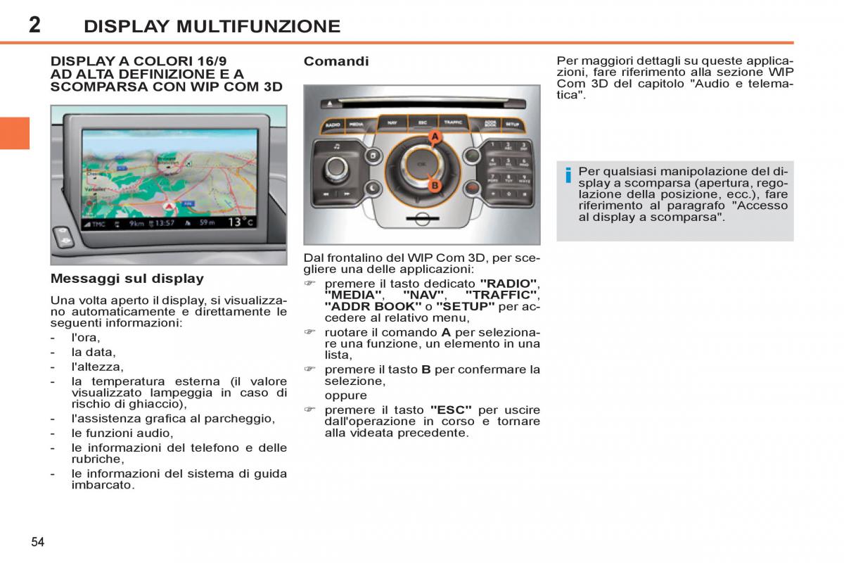 Peugeot 308 SW I 1 manuale del proprietario / page 56