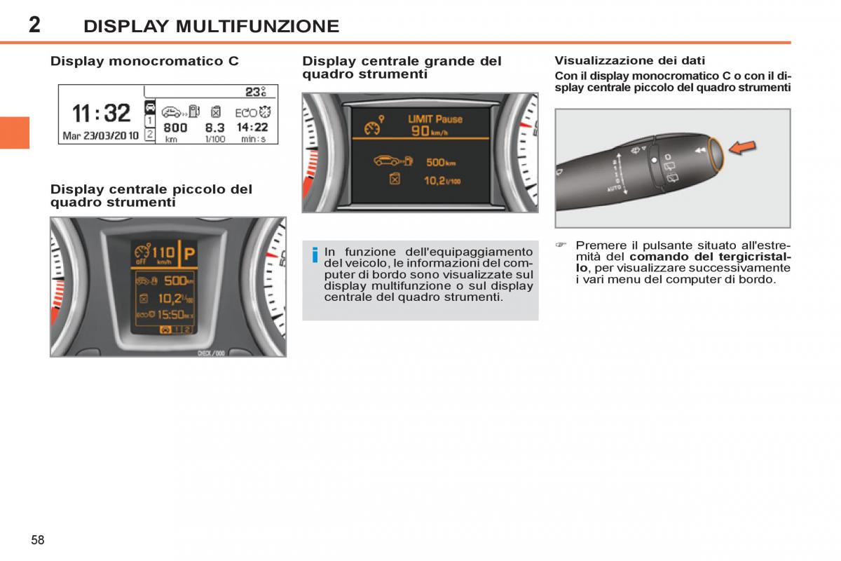 Peugeot 308 SW I 1 manuale del proprietario / page 60