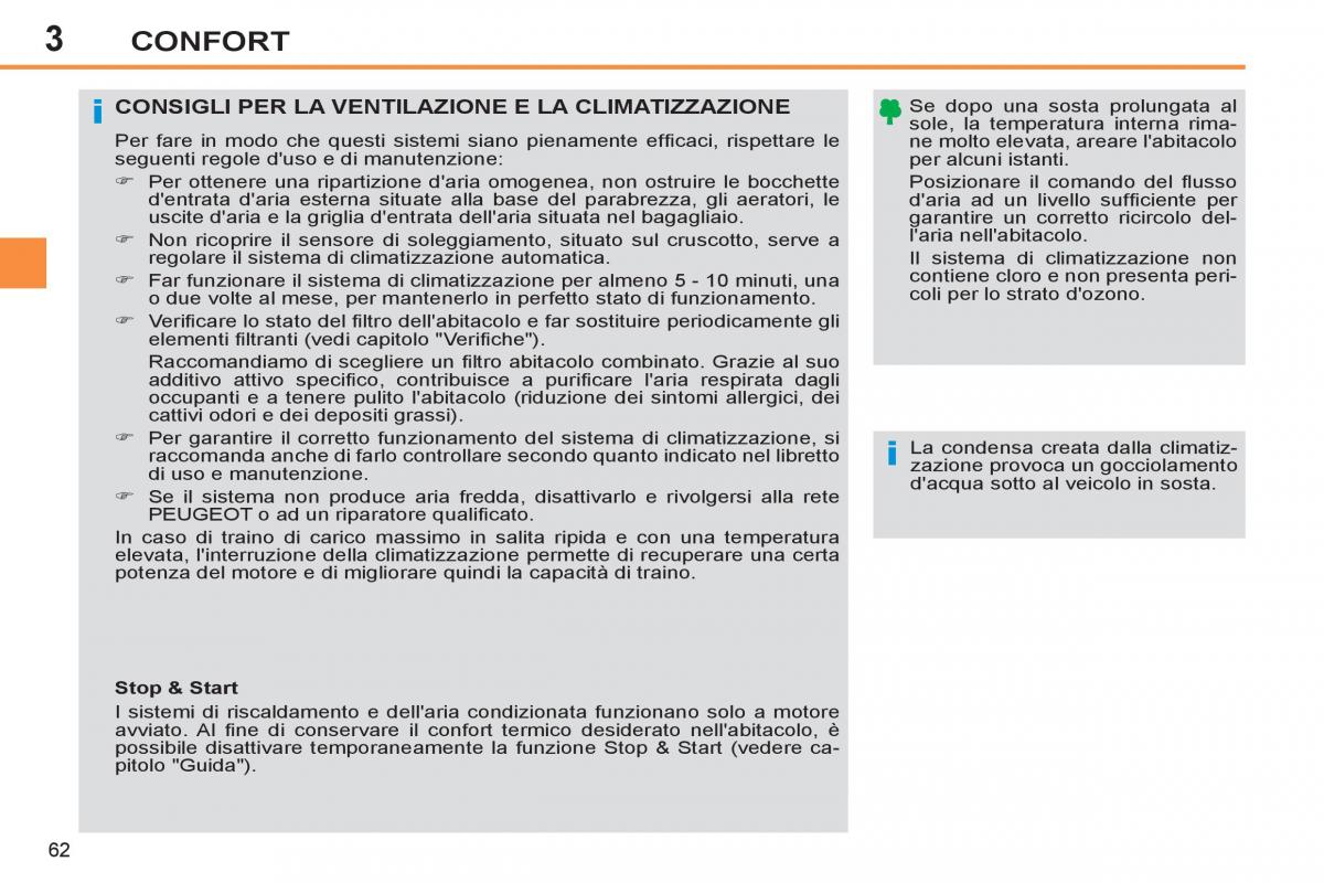 Peugeot 308 SW I 1 manuale del proprietario / page 64