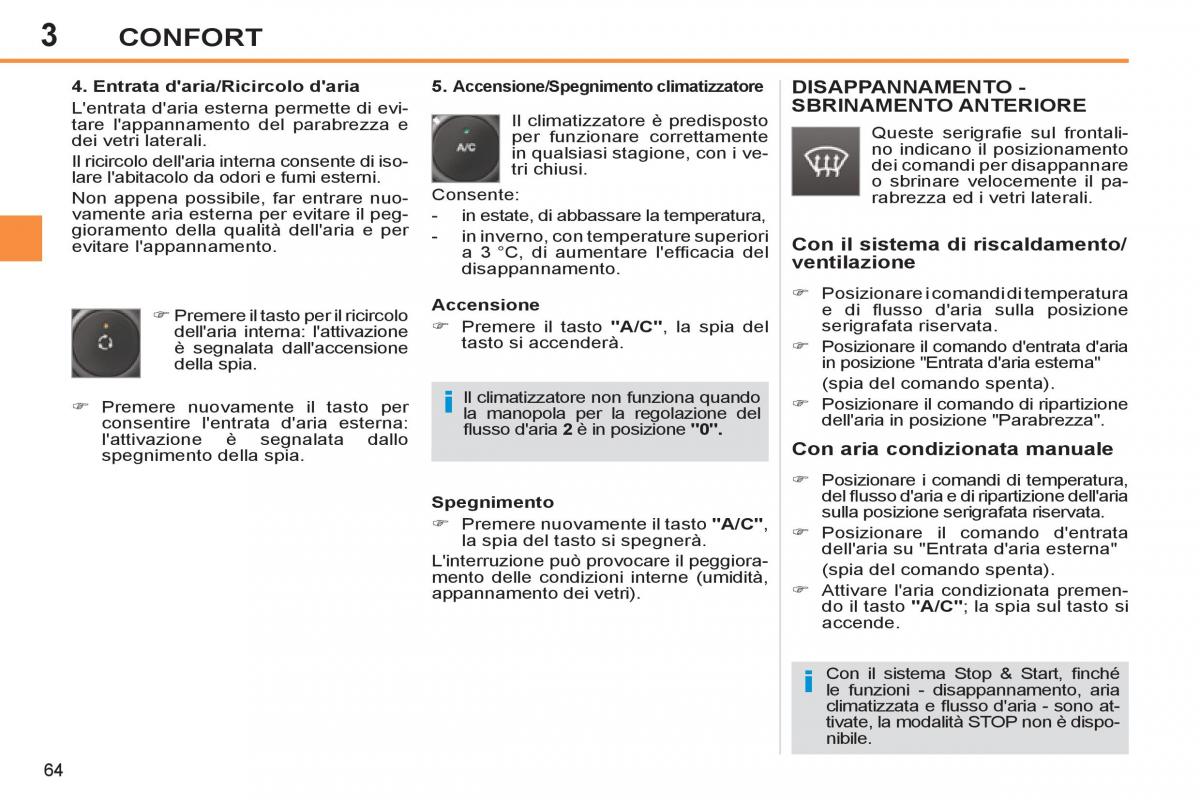 Peugeot 308 SW I 1 manuale del proprietario / page 66