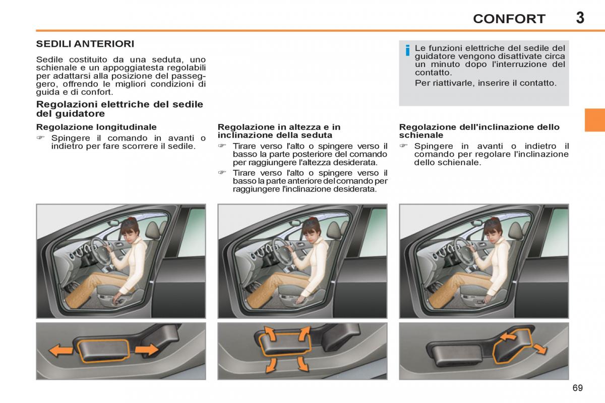 Peugeot 308 SW I 1 manuale del proprietario / page 71