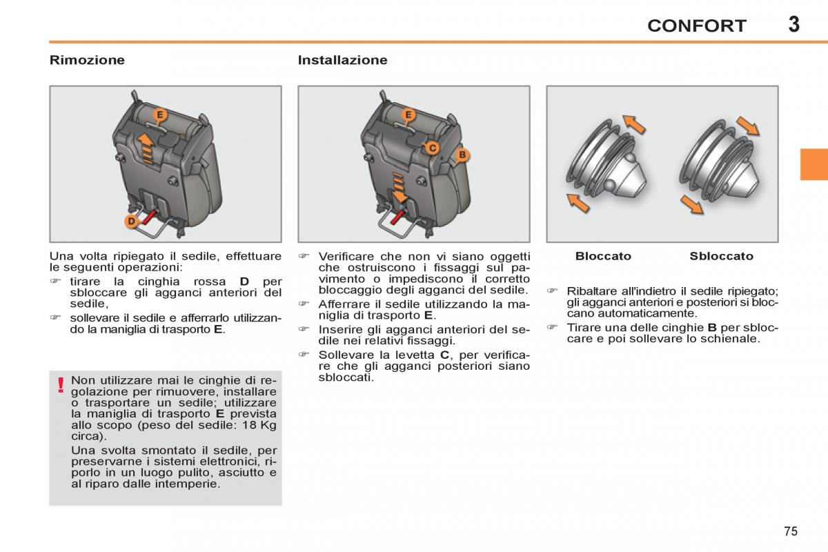 Peugeot 308 SW I 1 manuale del proprietario / page 77