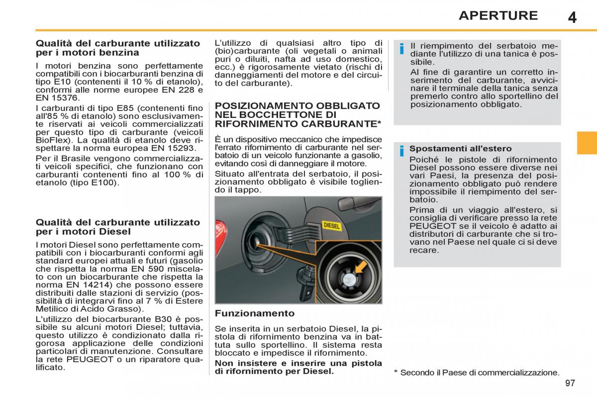 Peugeot 308 SW I 1 manuale del proprietario / page 99