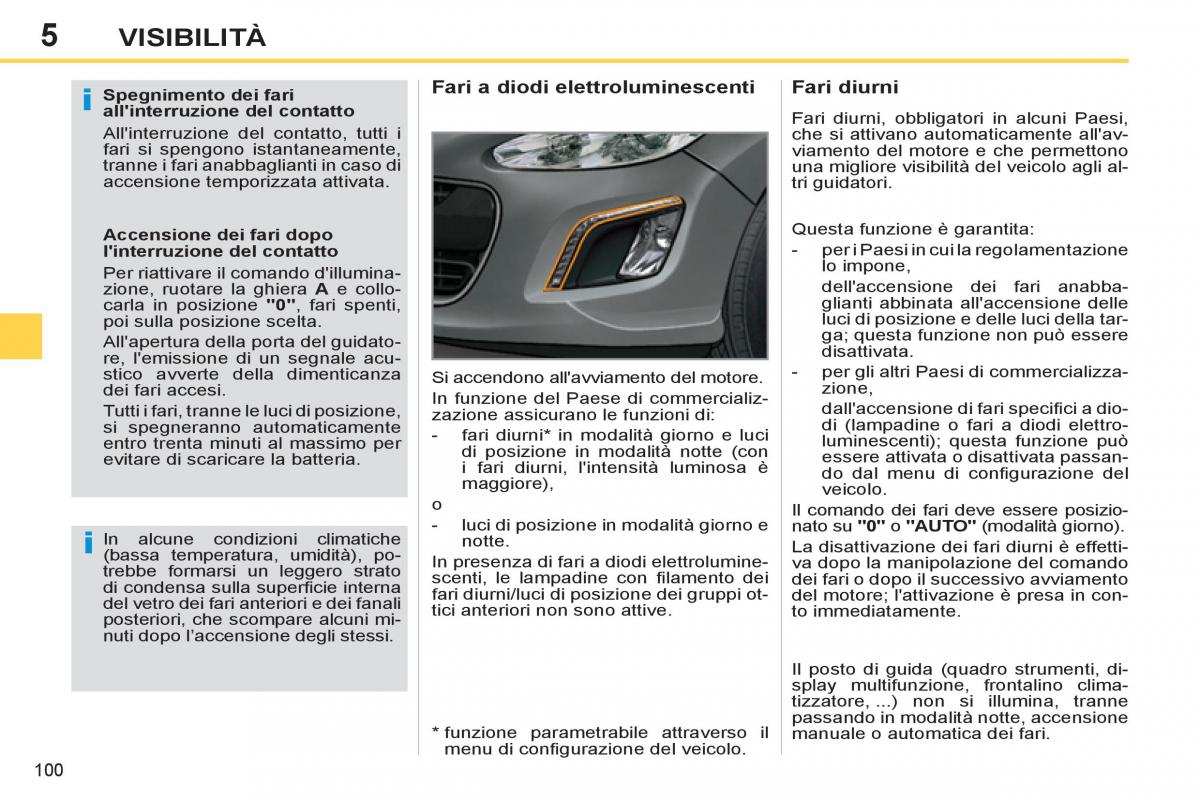 Peugeot 308 SW I 1 manuale del proprietario / page 102