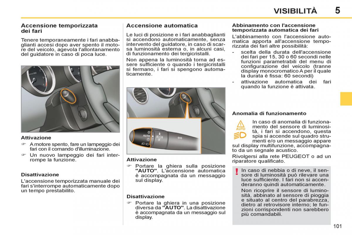 Peugeot 308 SW I 1 manuale del proprietario / page 103