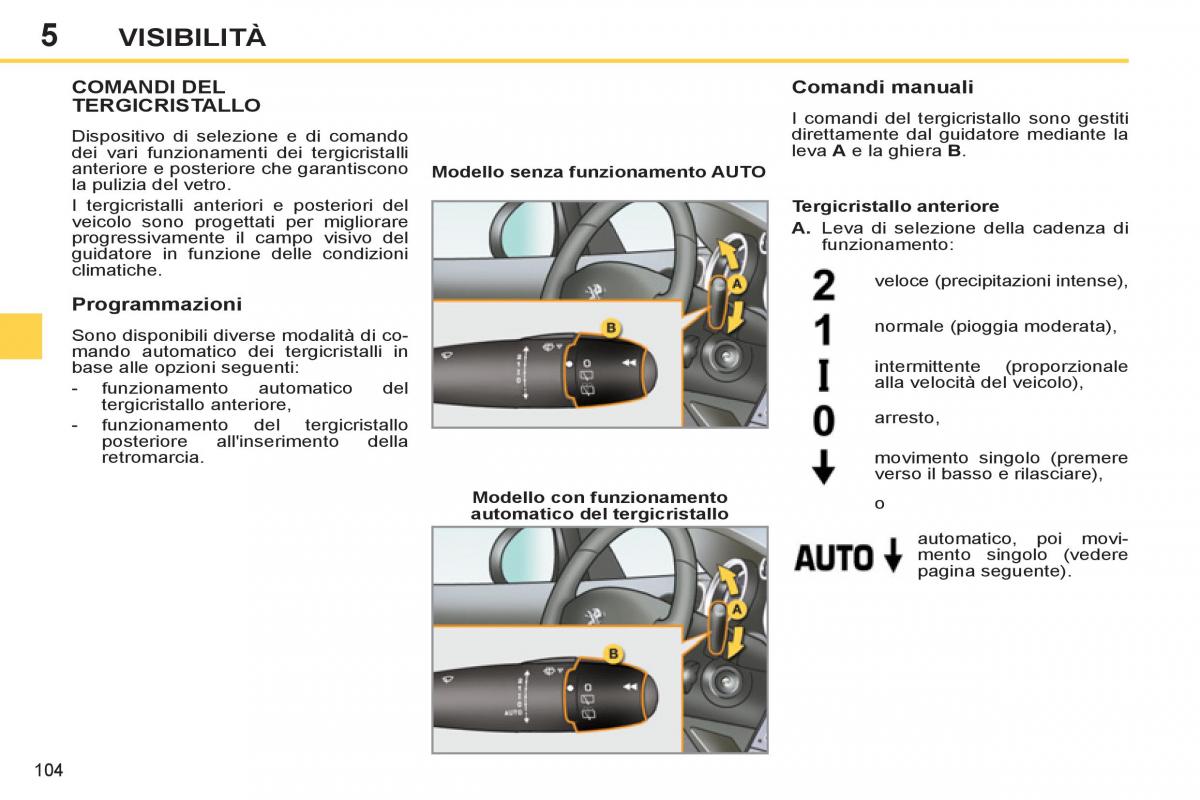 Peugeot 308 SW I 1 manuale del proprietario / page 106