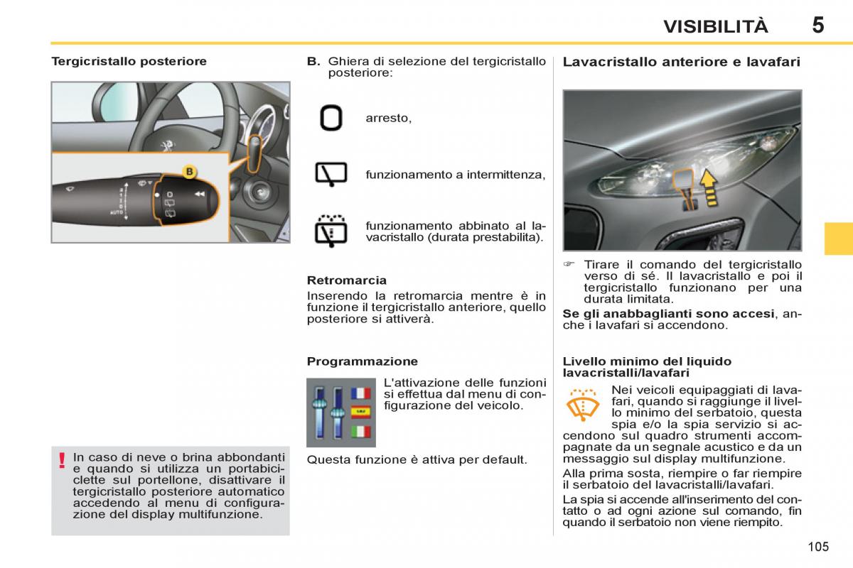 Peugeot 308 SW I 1 manuale del proprietario / page 107