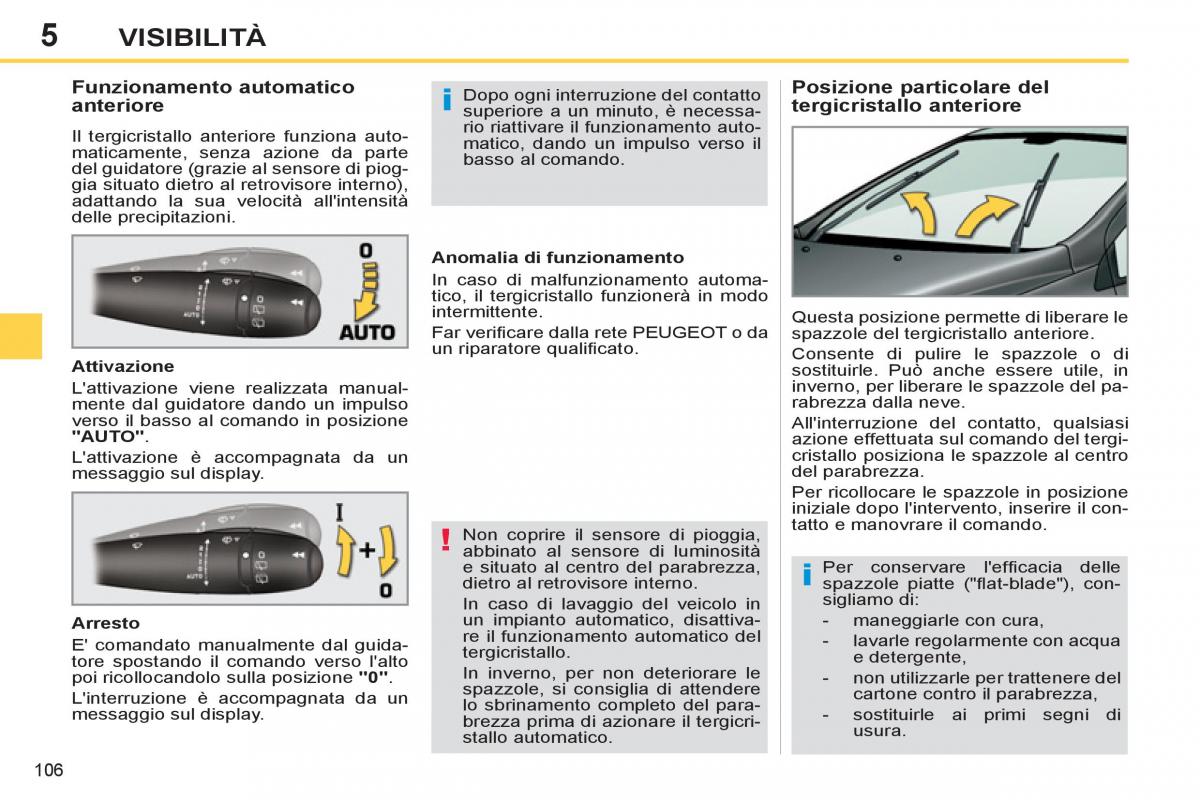 Peugeot 308 SW I 1 manuale del proprietario / page 108