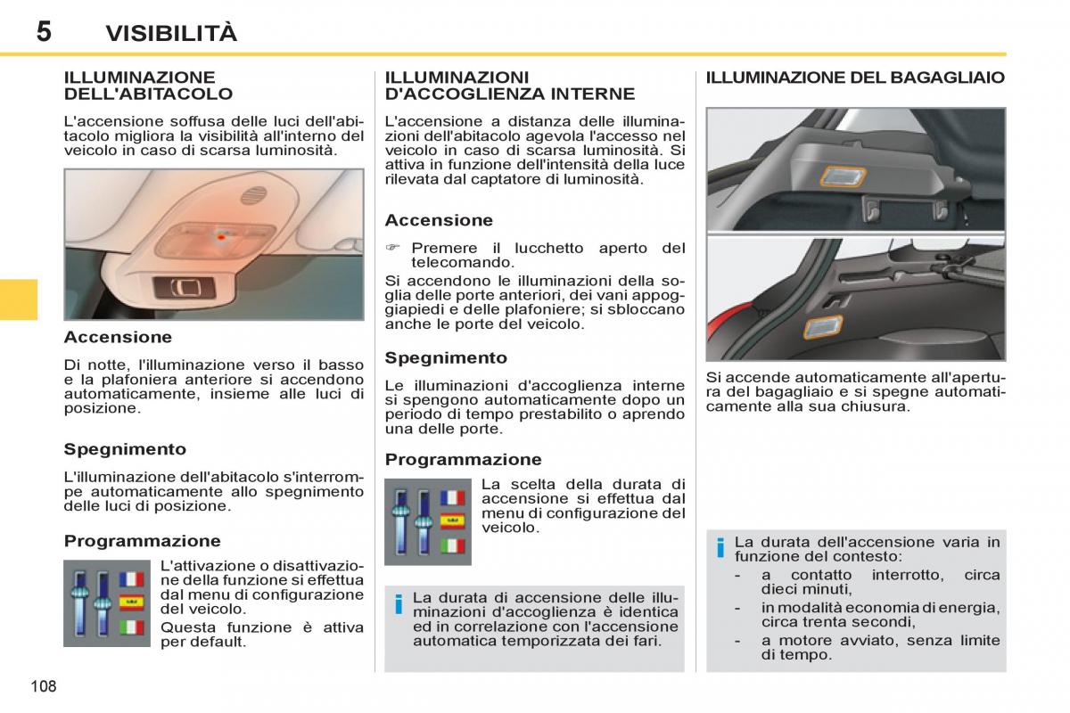 Peugeot 308 SW I 1 manuale del proprietario / page 110