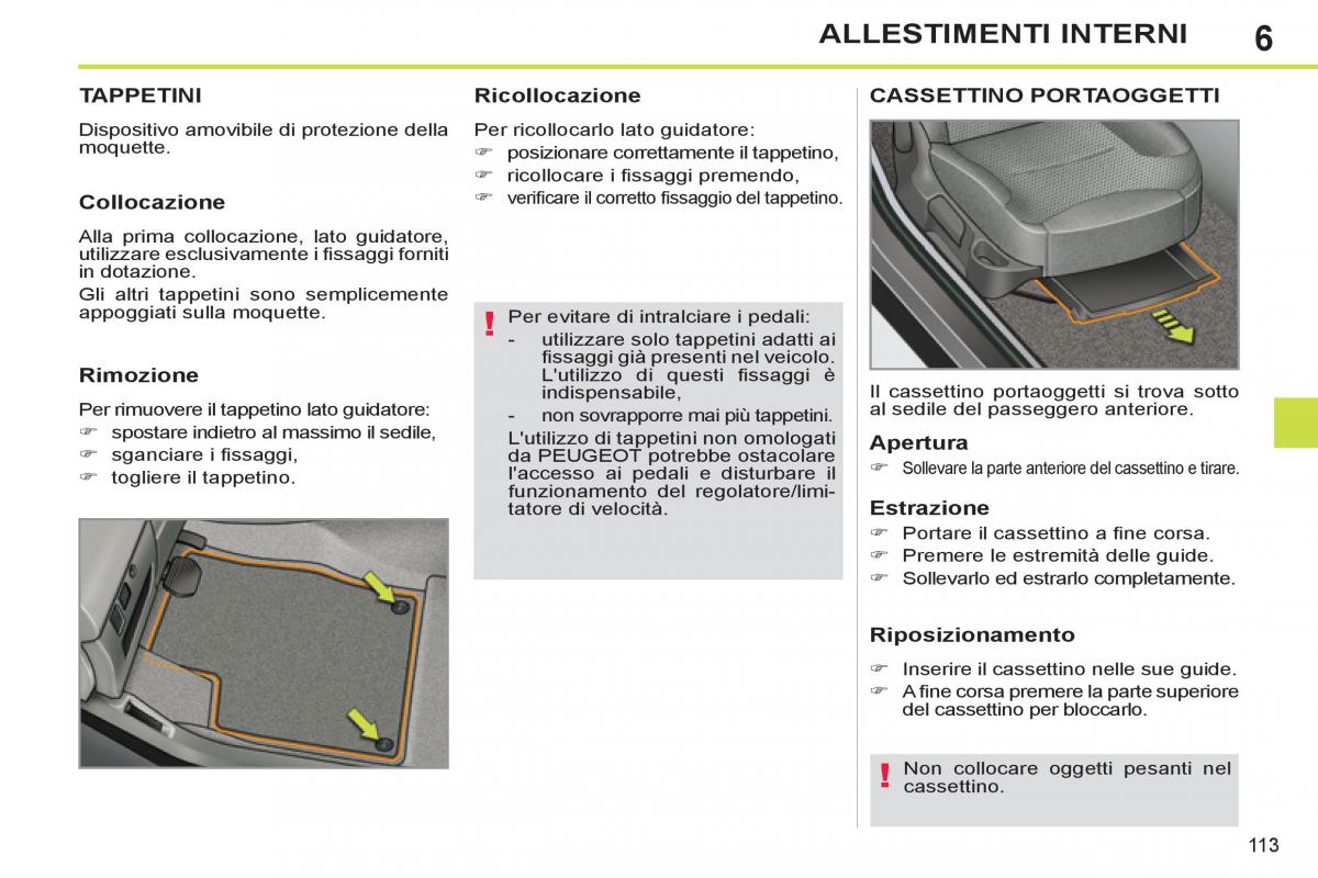 Peugeot 308 SW I 1 manuale del proprietario / page 115