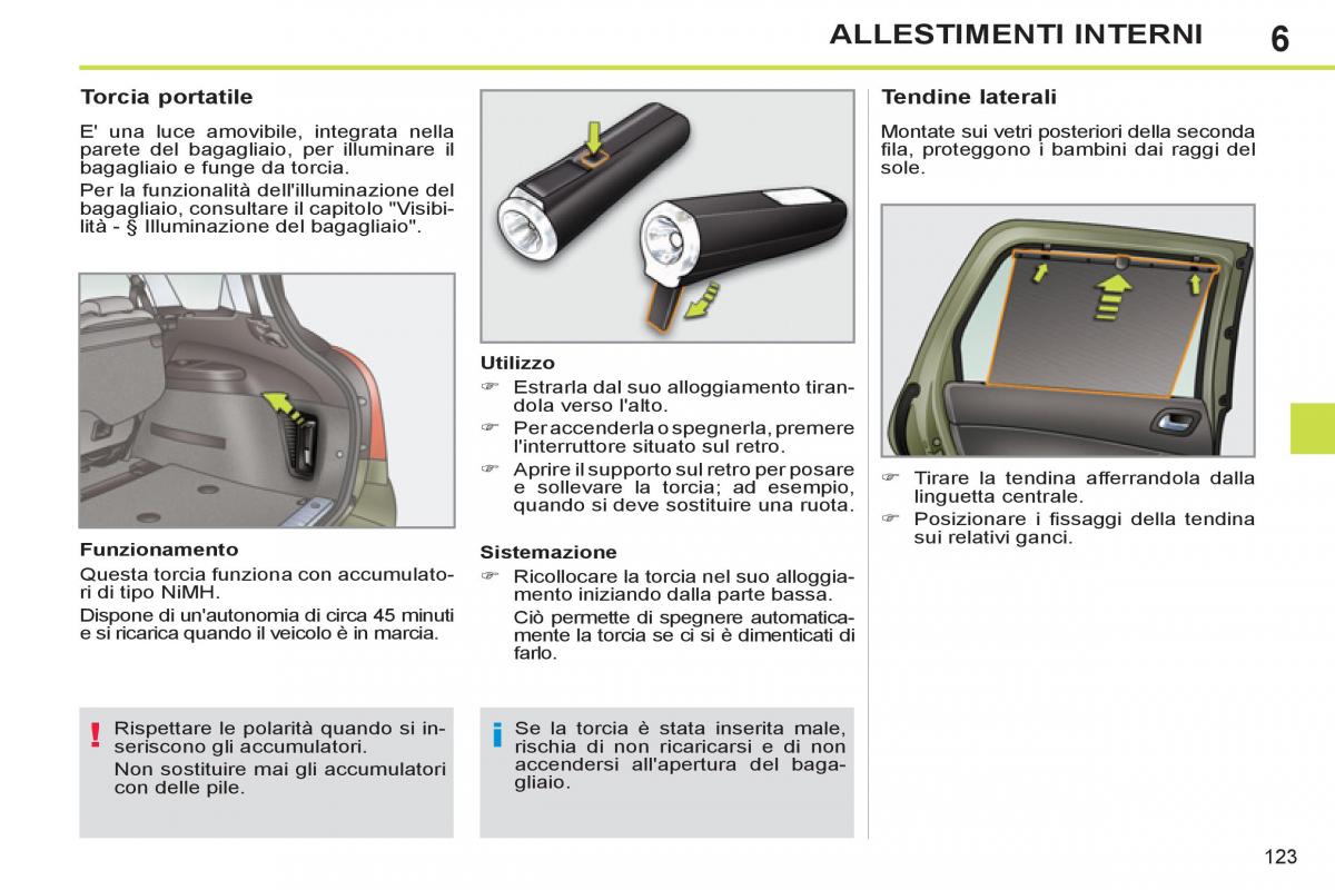 Peugeot 308 SW I 1 manuale del proprietario / page 125