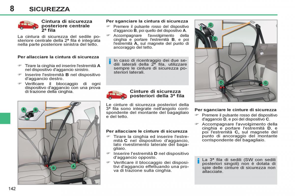 Peugeot 308 SW I 1 manuale del proprietario / page 144