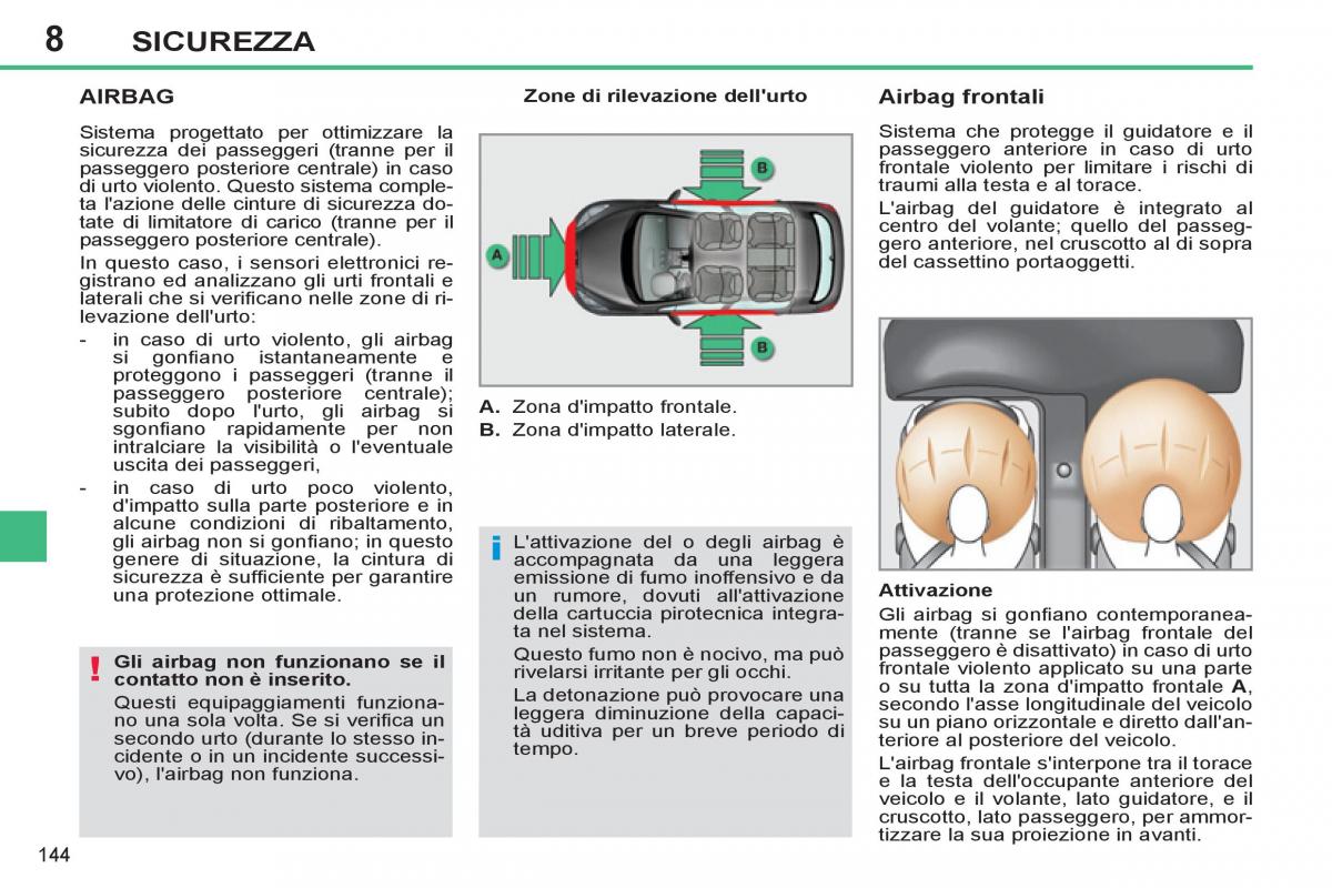 Peugeot 308 SW I 1 manuale del proprietario / page 146