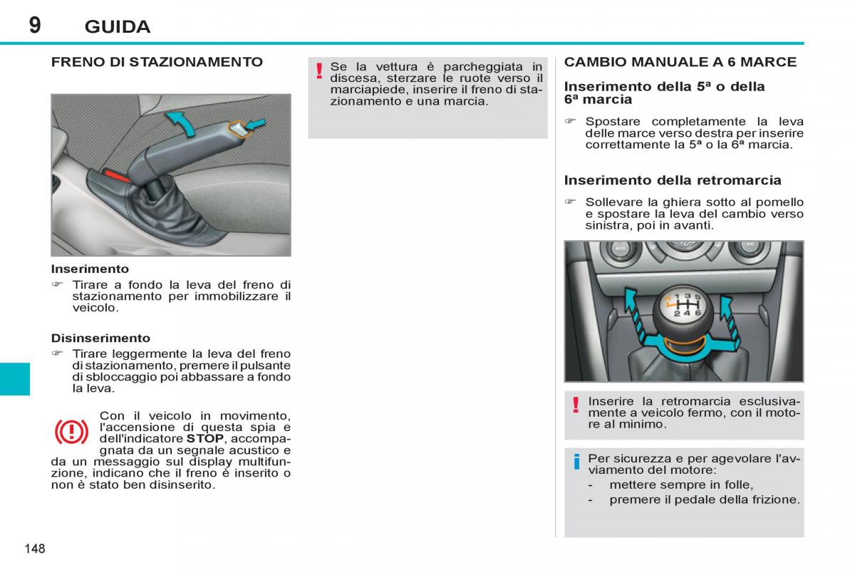 Peugeot 308 SW I 1 manuale del proprietario / page 150