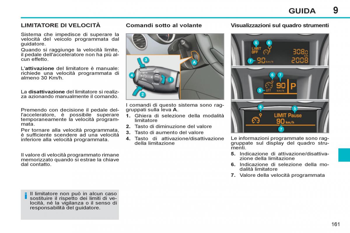 Peugeot 308 SW I 1 manuale del proprietario / page 163