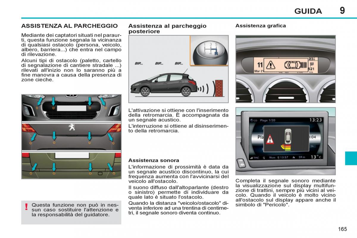 Peugeot 308 SW I 1 manuale del proprietario / page 167