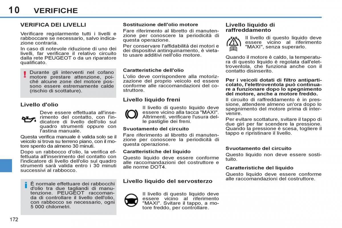 Peugeot 308 SW I 1 manuale del proprietario / page 174