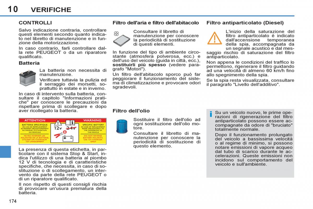 Peugeot 308 SW I 1 manuale del proprietario / page 176