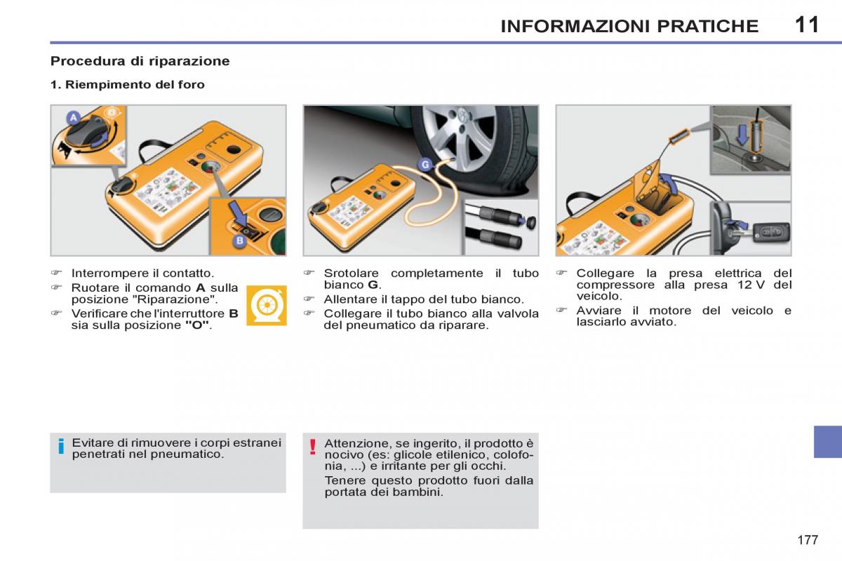 Peugeot 308 SW I 1 manuale del proprietario / page 179