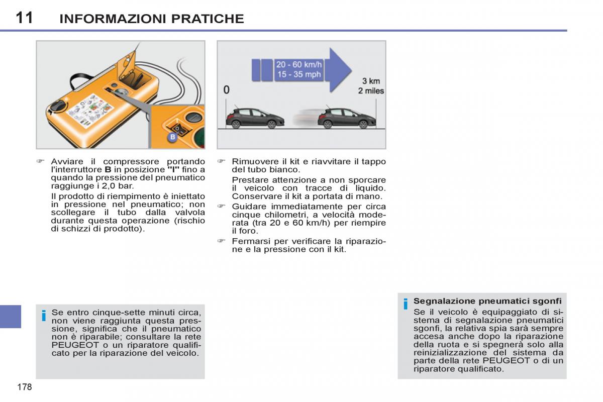 Peugeot 308 SW I 1 manuale del proprietario / page 180