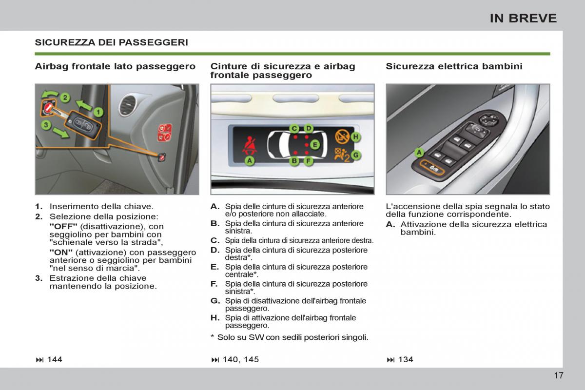 Peugeot 308 SW I 1 manuale del proprietario / page 19