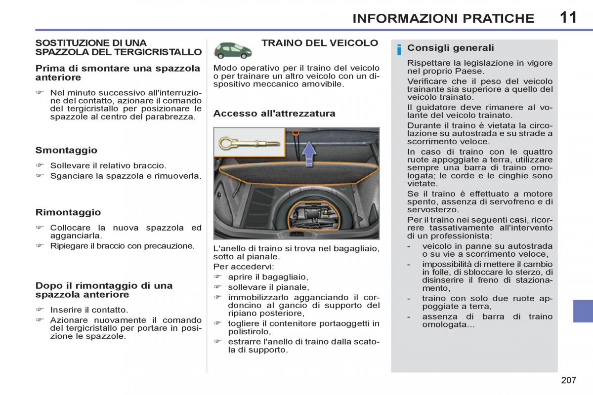 Peugeot 308 SW I 1 manuale del proprietario / page 209