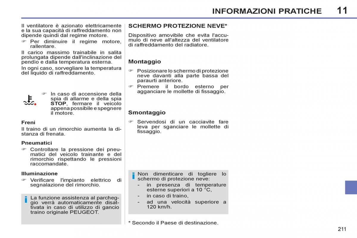 Peugeot 308 SW I 1 manuale del proprietario / page 213