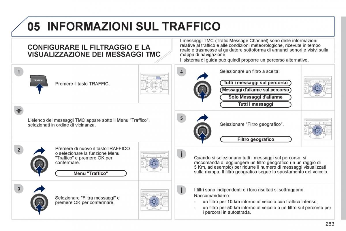 Peugeot 308 SW I 1 manuale del proprietario / page 265