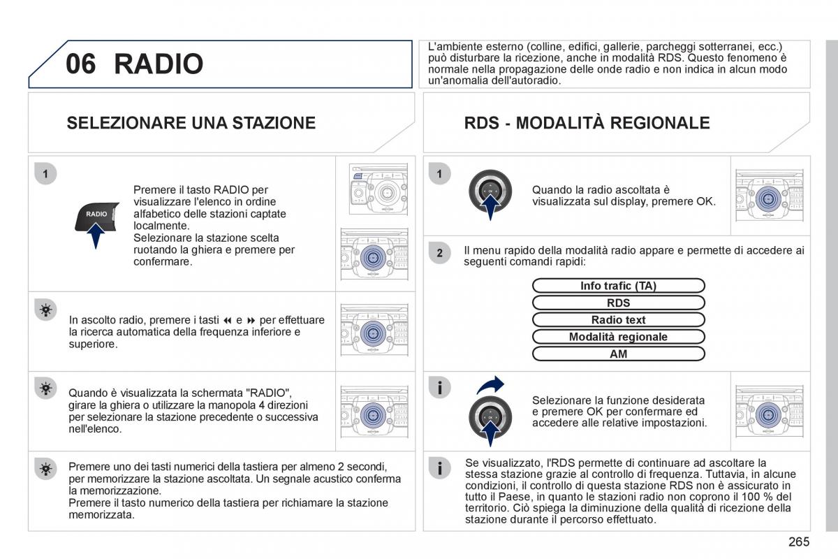 Peugeot 308 SW I 1 manuale del proprietario / page 267