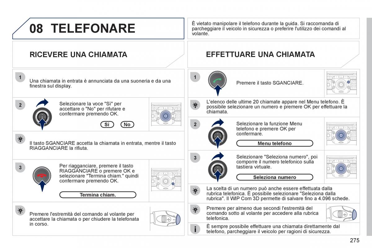 Peugeot 308 SW I 1 manuale del proprietario / page 277