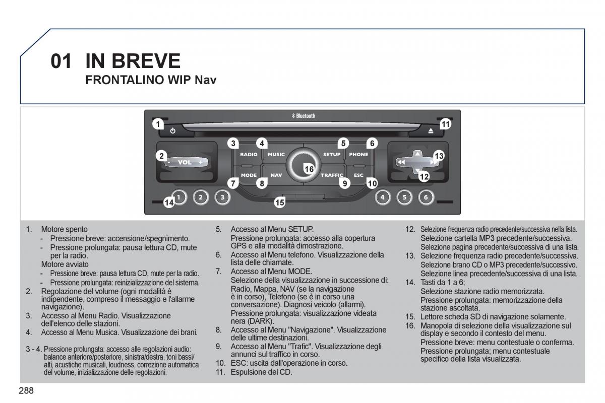 Peugeot 308 SW I 1 manuale del proprietario / page 290