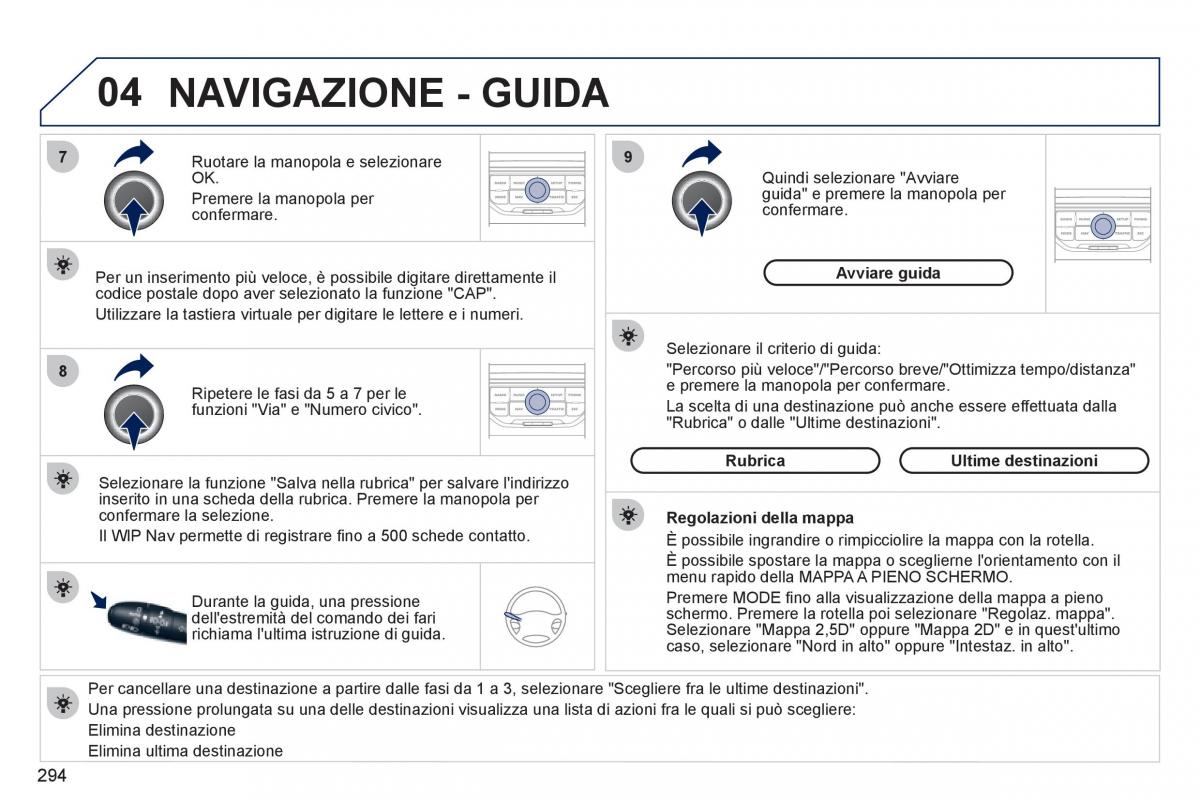 Peugeot 308 SW I 1 manuale del proprietario / page 296