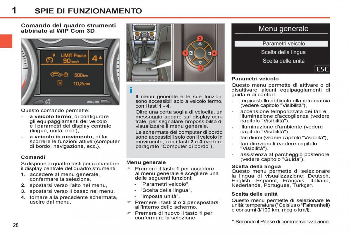 Peugeot 308 SW I 1 manuale del proprietario / page 30