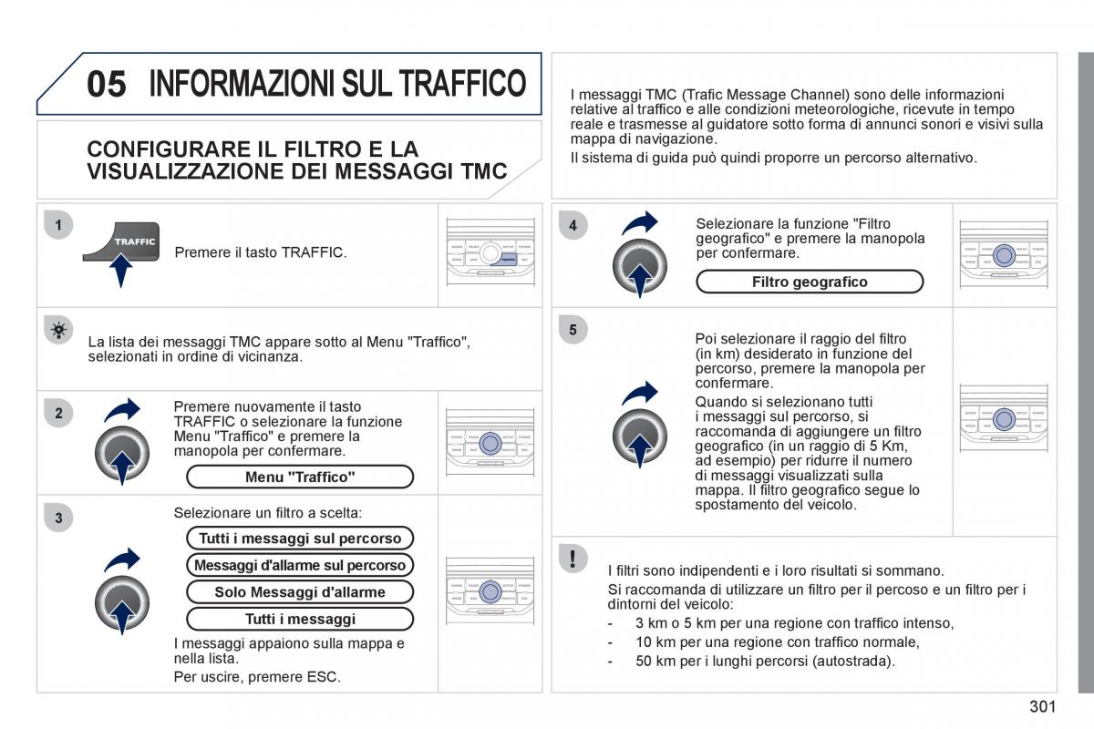 Peugeot 308 SW I 1 manuale del proprietario / page 303