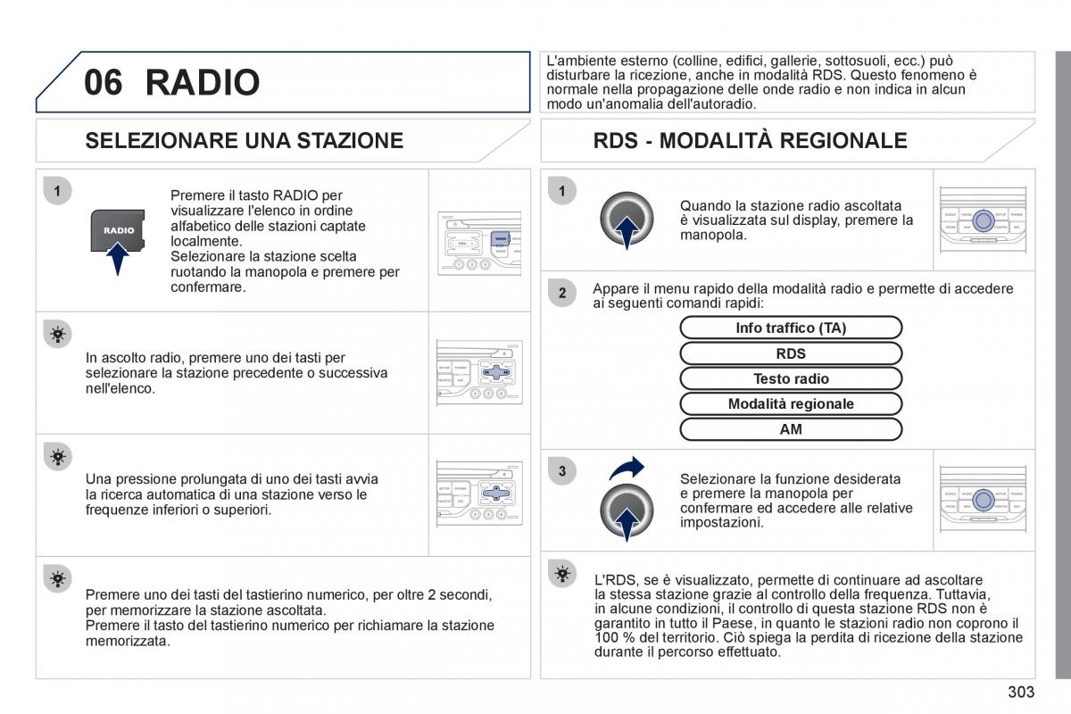 Peugeot 308 SW I 1 manuale del proprietario / page 305