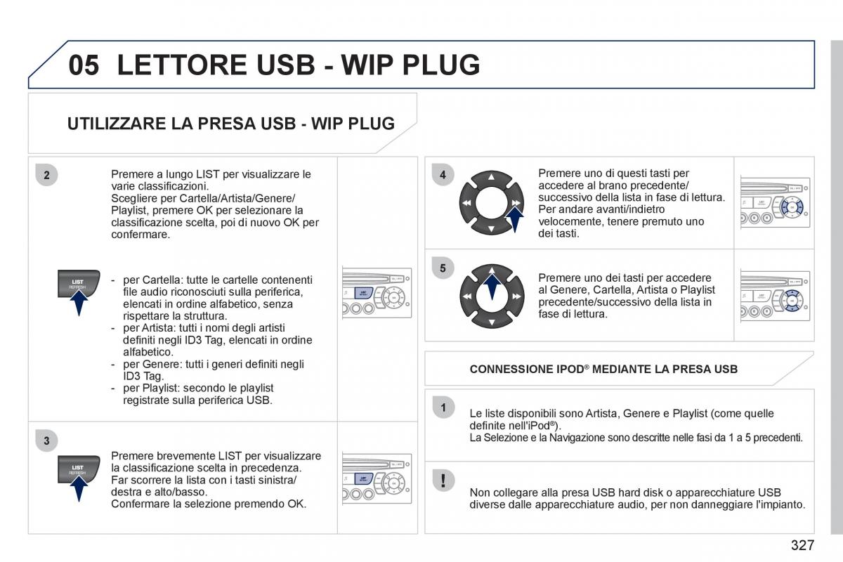 Peugeot 308 SW I 1 manuale del proprietario / page 329