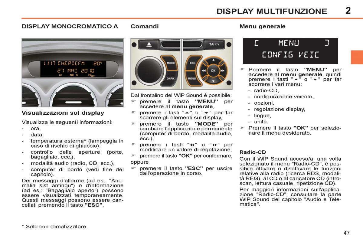 Peugeot 308 SW I 1 manuale del proprietario / page 49