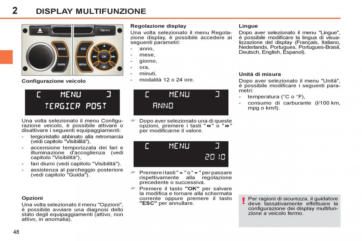 Peugeot 308 SW I 1 manuale del proprietario / page 50